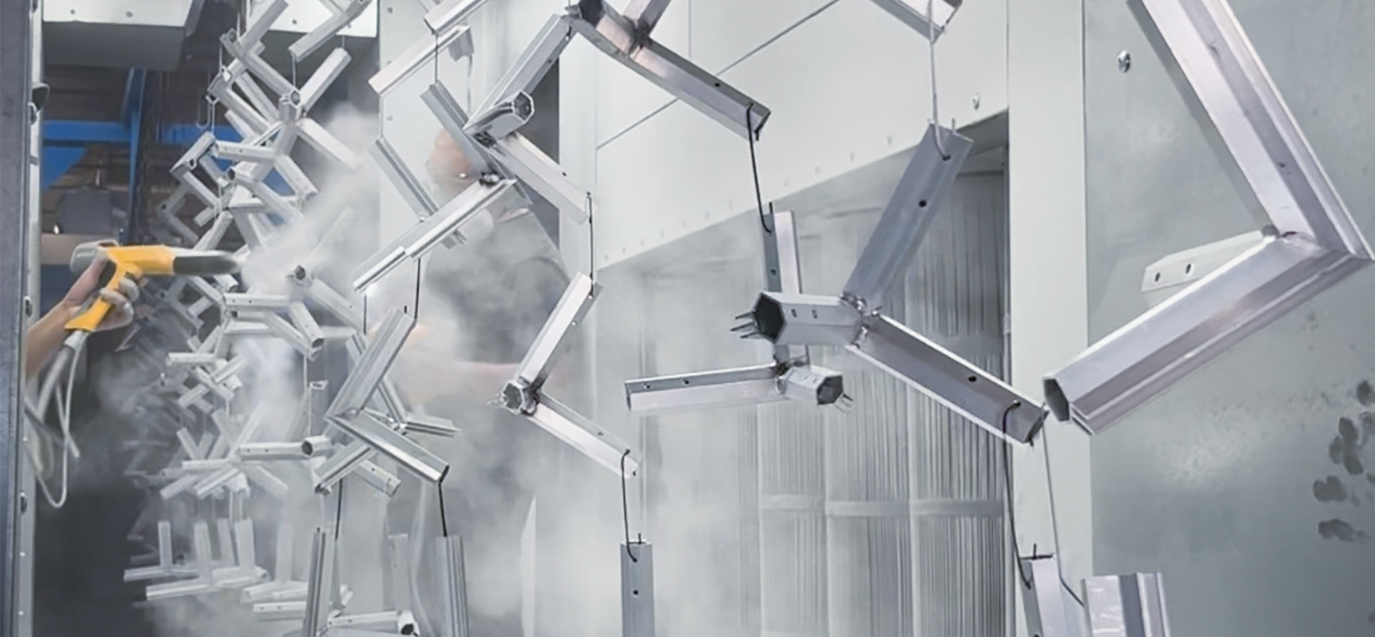 See our NJ Powder Coating line in action, located 20 minutes from NYC Powder Coating line